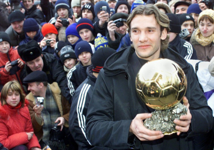 Андрей Шевченко с золотым мячом